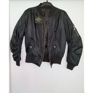 Black Bomber Jacket